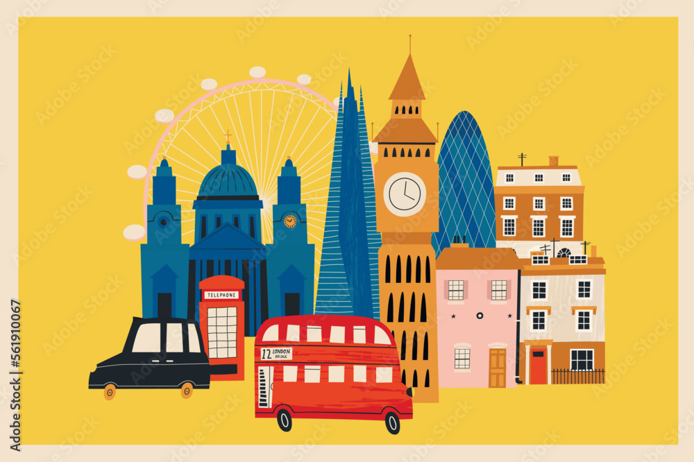 City of London vector illustration