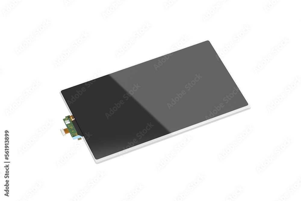 Blank black flexible horizontal rectangular display mockup, isolated Blank black flexible horizontal rectangular display mockup, isolated