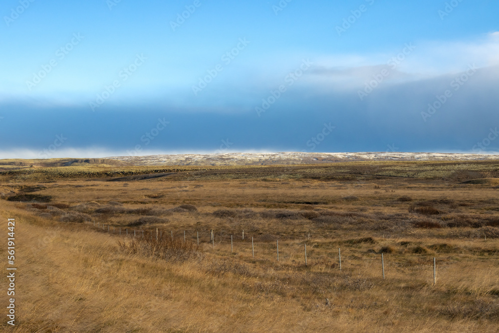Fields and meadows, south-middle Iceland Fields and meadows, south-middle Iceland
