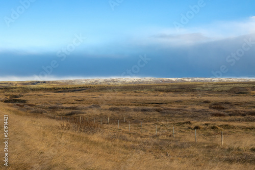 Fototapeta Naklejka Na Ścianę i Meble -  Fields and meadows, south-middle Iceland