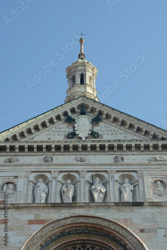 Detail of the Cathedral of Cremona, Lombardy, Italy