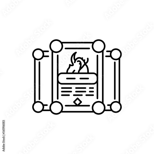 Gamefi cards color line icon. Blockchain technology in digital crypto art.