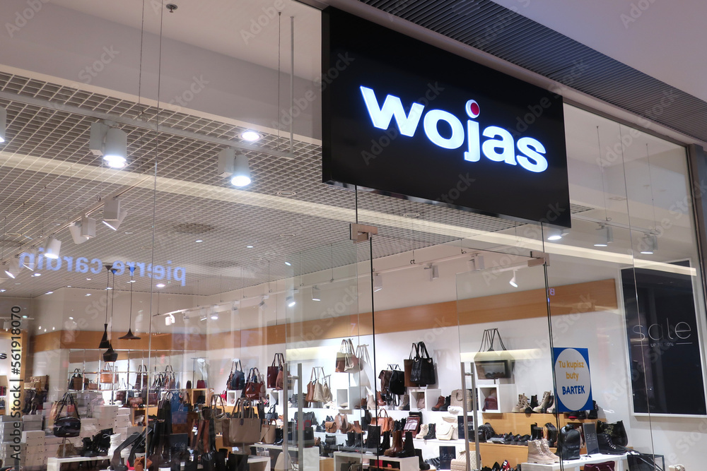Wojas fashion clothing store at Galeria Rzeszow shopping mall. RZESZOW,  POLAND - JANUARY 09 2023 Stock Photo | Adobe Stock