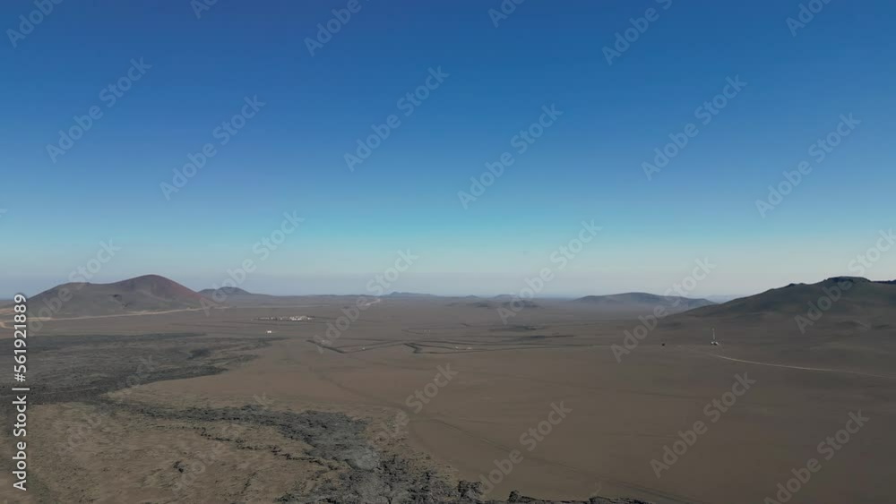 Aerial views over the black volcano (Jabal Qidr) in Harrat Khaybar, north west Saudi Arabia Aerial views over the black volcano (Jabal Qidr) in Harrat Khaybar, north west Saudi Arabia