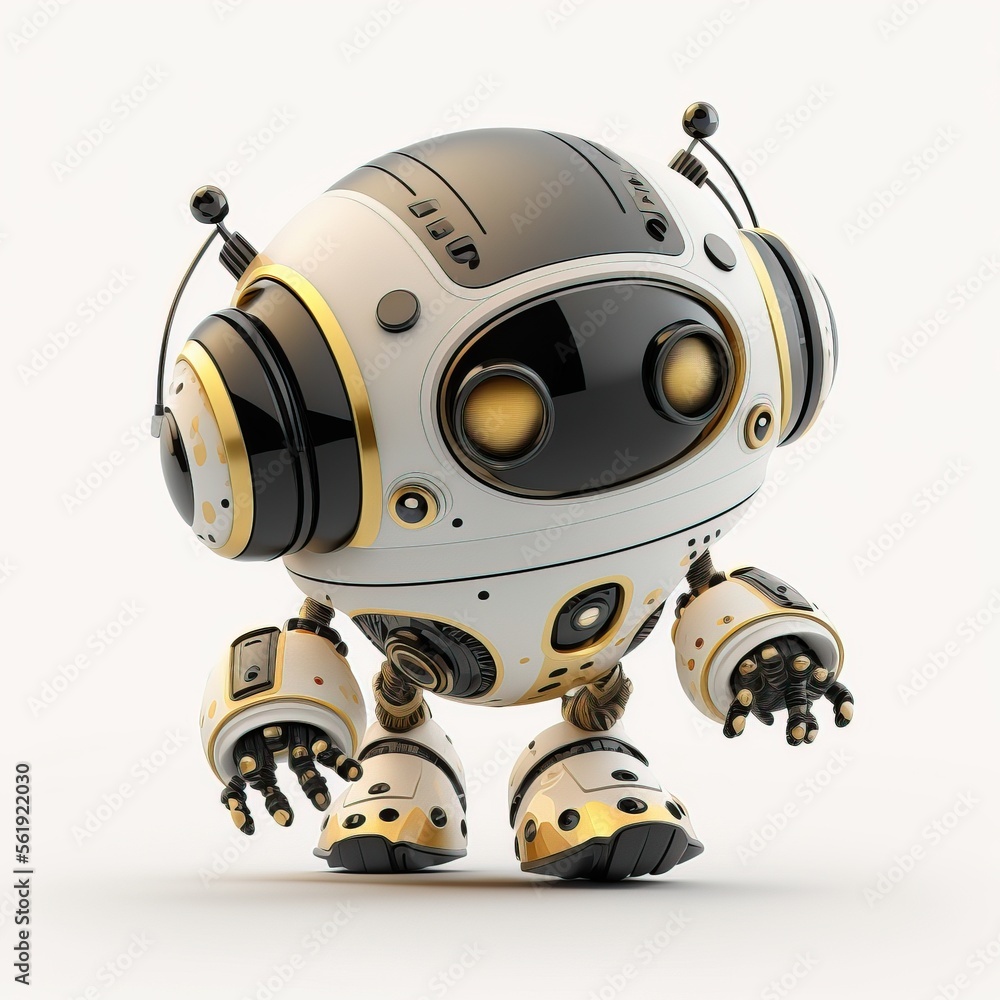 A robot in 3D. Perfect for automation. A robot in 3D. Perfect for automation.