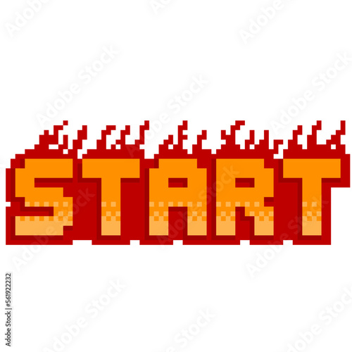 ドット絵　ゲーム風スタート