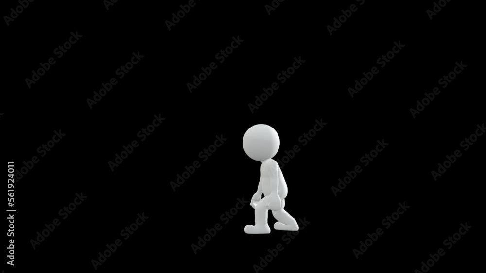 Puppet Depressed Walk Animation Transparent Alpha Video Puppet Depressed Walk Animation Transparent Alpha Video