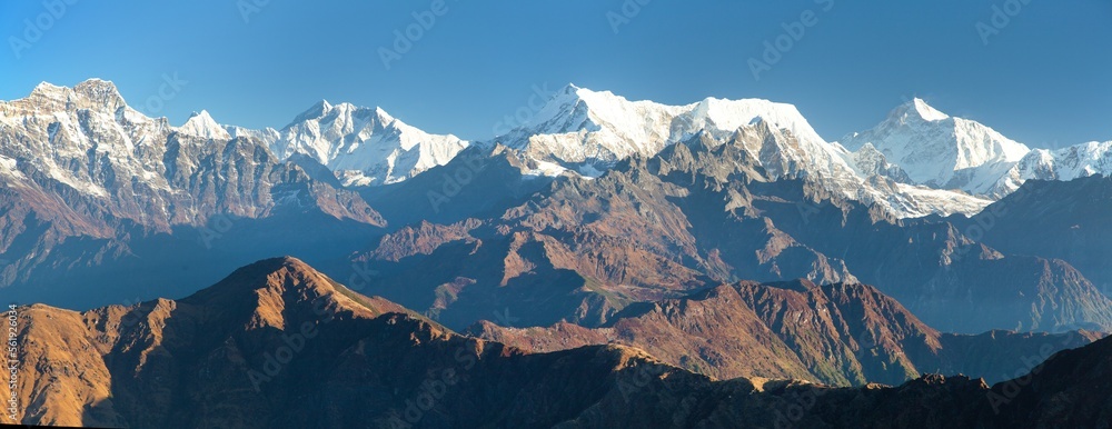 mounts Everest Lhotse and Makalu great himalayan range
