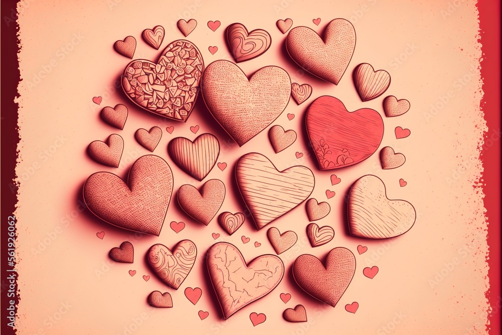Obraz premium Perfect heart background for weddings and Valentine's day