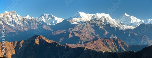 mounts Everest Lhotse and Makalu great himalayan range © Daniel Prudek