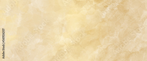 Gold vector watercolor art background. Old paper. Beige watercolour texture for for cover design, cards, flyers, poster, banner or design interior. Brushstrokes and splashes. Painted luxury template.