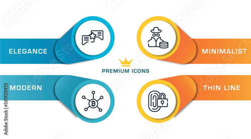 taxes outline icons with infographic template. thin line icons such as consult, bank rate, taxes, convert vector.