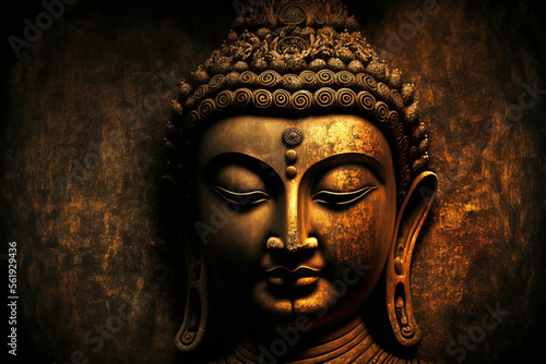 Generative Ai of portrait of Buddha
