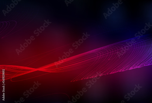 Dark Pink, Red vector blurred bright template.