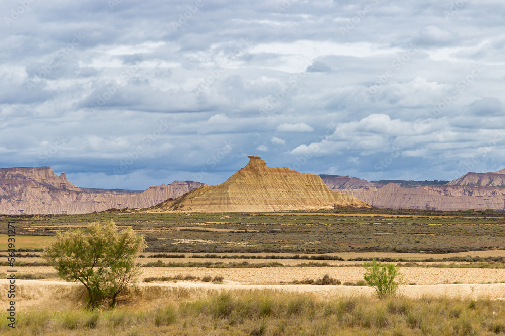 Desert of Bardenas-Reales in Navarre (Spain)