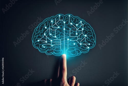 Brain and hand - Generative AI