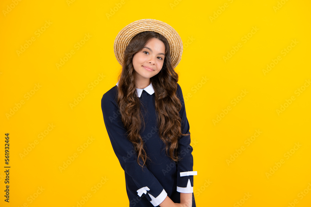 Pretty teenage girl in studio. Child girl portrait. Pretty teenage girl in studio. Child girl portrait.