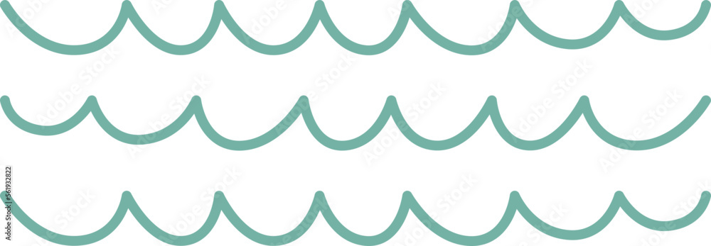 Hand drawn spring shape flat icon Hand drawn spring shape flat icon