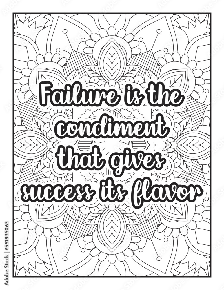 Inspirational Quotes, Quotes Coloring Page, Positive Quotes