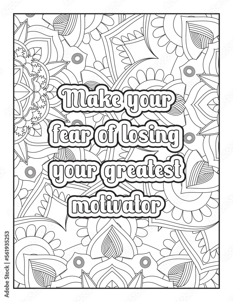 Inspirational Quotes, Quotes Coloring Page, Positive Quotes