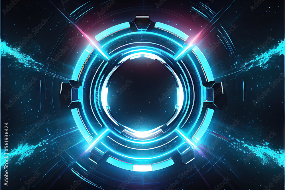 Portal - technological artificial intelligence portal into technology ...