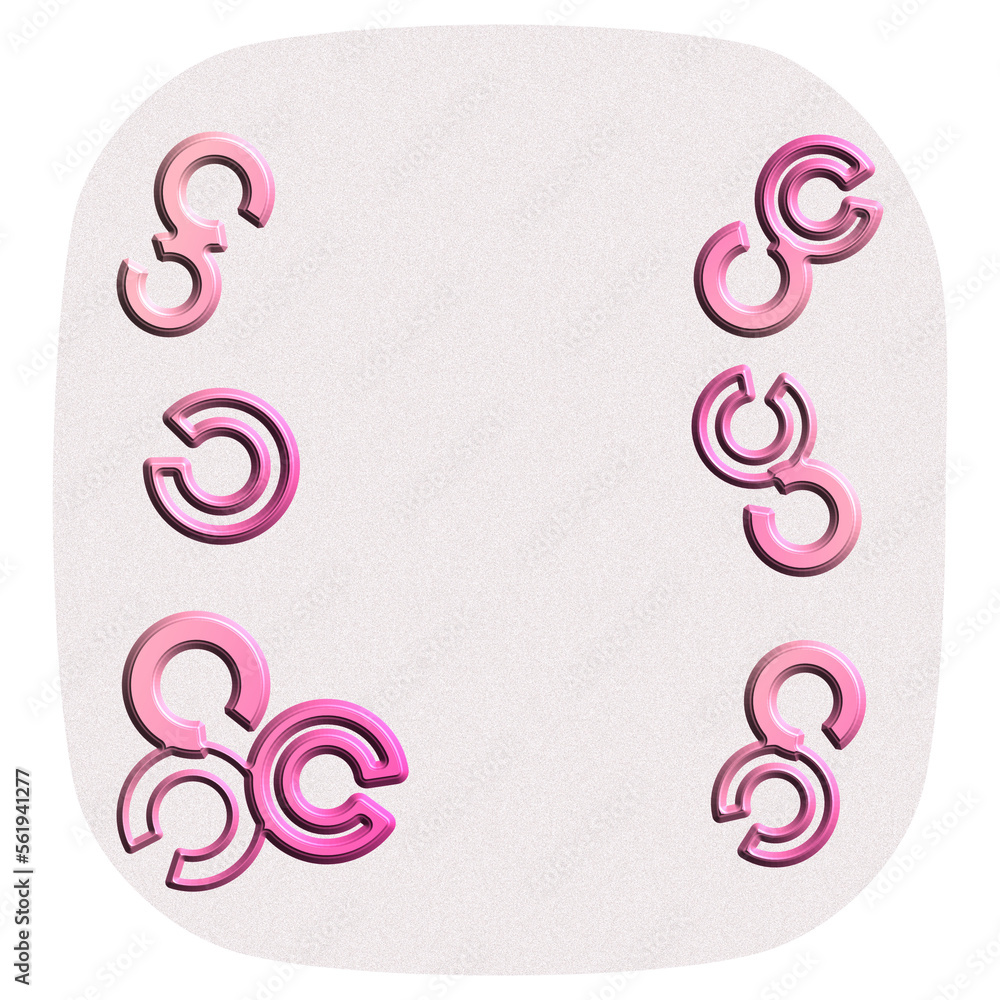 Obraz premium Pink Decoration Papercut