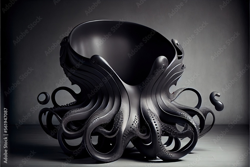 Abstract black and white background. AI generated art illustration ...