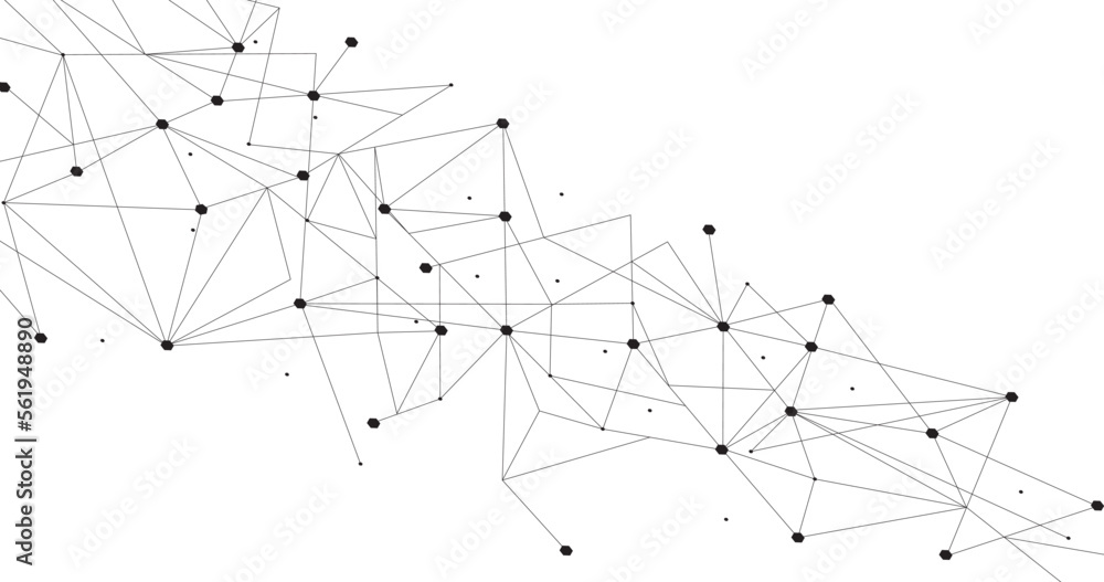 Black network. Abstract connection on white background. Network technology background with dots and lines for desktop. Ai background. Modern abstract concept. Line background, network technology Black network. Abstract connection on white background. Network technology background with dots and lines for desktop. Ai background. Modern abstract concept. Line background, network technology
