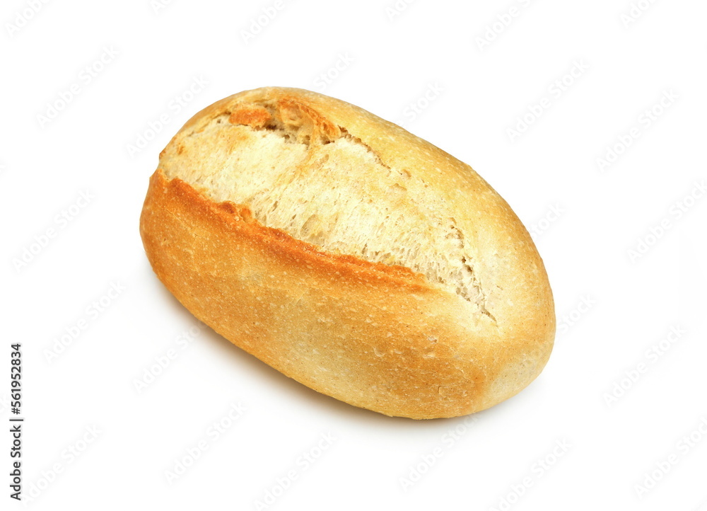 White bread isolated on white background. White bread isolated on white background.