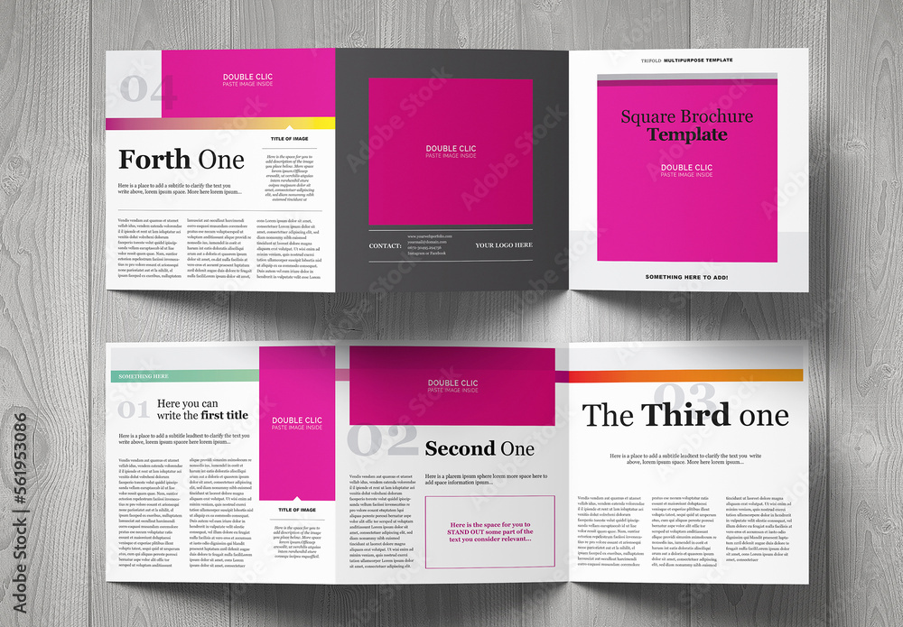 Newsletter Square Brochure Template Stock Template Adobe Stock Newsletter Square Brochure Template Stock Template Adobe Stock