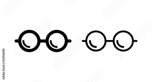 Glasses icon vector illustration. Glasses sign and symbol