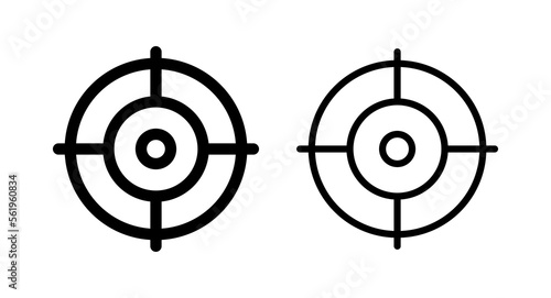 Target icon vector illustration. goal icon vector. target marketing sign and symbol