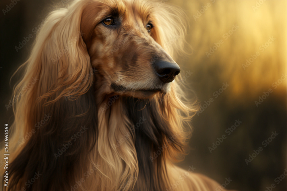 Afghan Hound Blond and Brown Dog (Breed Beautiful) Afghan Hound Blond and Brown Dog (Breed Beautiful)