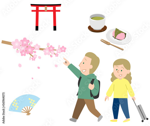 旅行するカップル5・春