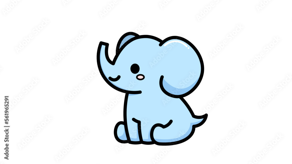 elephant cartoon vector