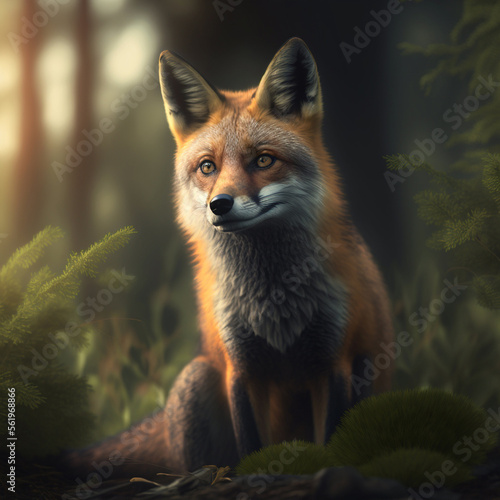 A fox is a small to medium-sized mammal that belongs to the family Canidae. They are known for their distinctive red or orange fur, pointed ears, and bushy tails. Foxes are typically found in woodland