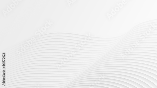 3d illustrations of modern repeat artistic flowing edge surface curve white smooth shade for architect,craft and creative background.3d rendering.