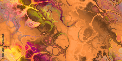 orange pink brown organic fractal seamless repeat pattern