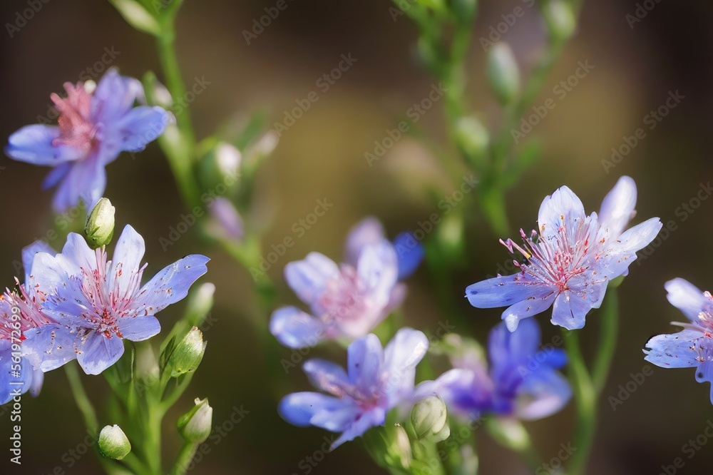 Fototapeta premium Spring Wildflowers Seamless Texture Pattern Tiled Repeatable Tessellation Background Image
