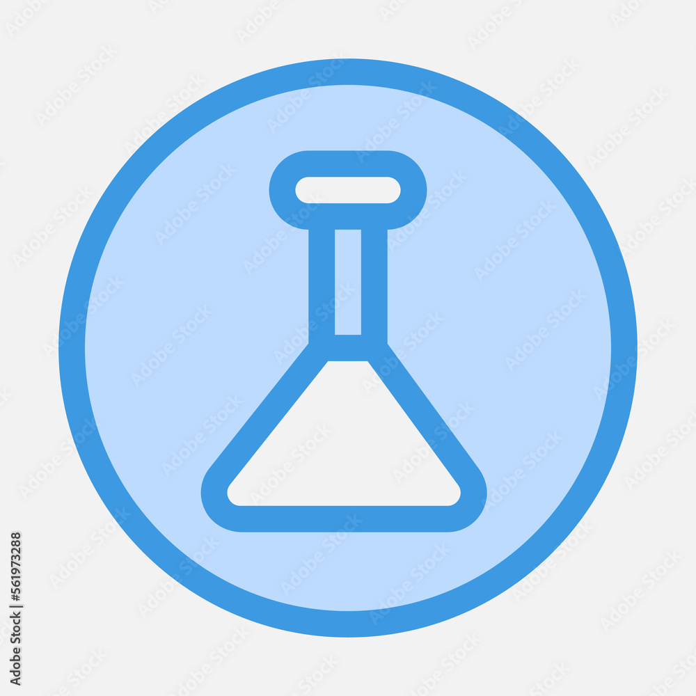 Potion icon in blue style, use for website mobile app presentation Potion icon in blue style, use for website mobile app presentation