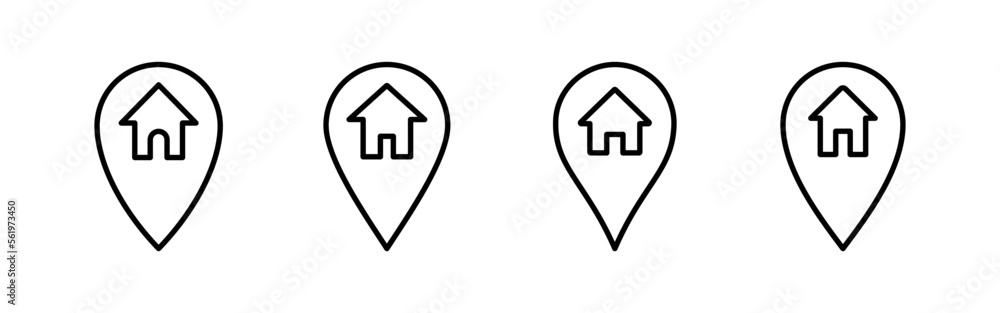 Address icon vector for web and mobile app. home location sign and symbol. pinpoint Address icon vector for web and mobile app. home location sign and symbol. pinpoint