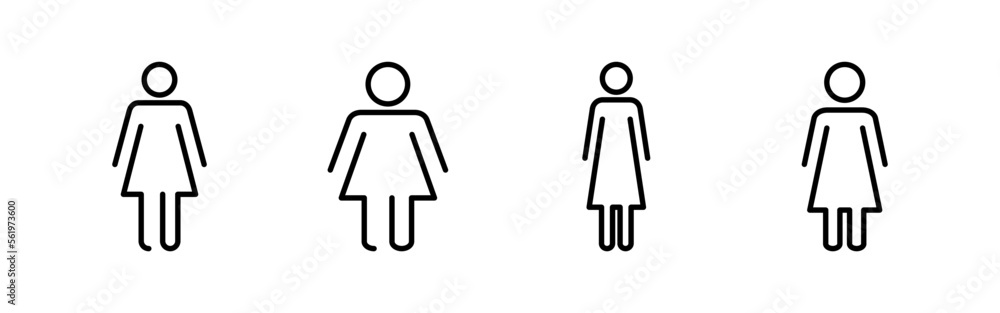 Female icon vector for web and mobile app. woman sign and symbol Female icon vector for web and mobile app. woman sign and symbol