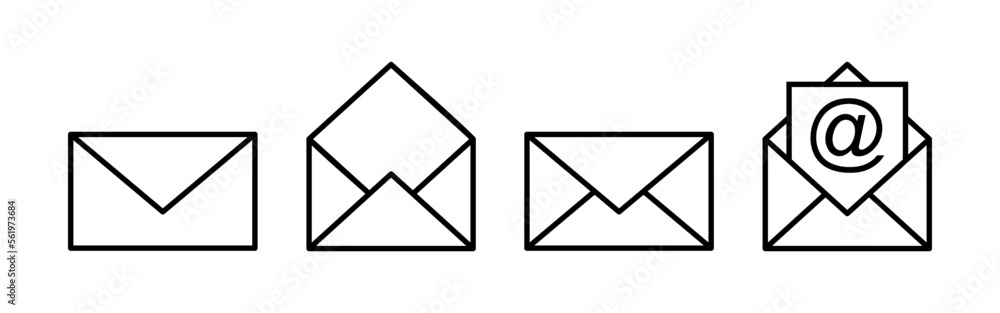 Mail icon vector for web and mobile app. email sign and symbol. E-mail icon. Envelope icon Mail icon vector for web and mobile app. email sign and symbol. E-mail icon. Envelope icon