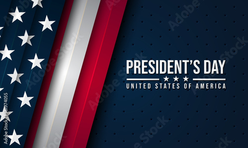 Fotografia President's Day Background Design.