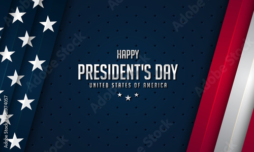 President's Day Background Design.