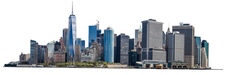 Acrylglasbilder Skyline Lower Manhattan Panorama aus Süden  © Roman Tiraspolsky