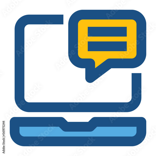 Laptop two tone icon