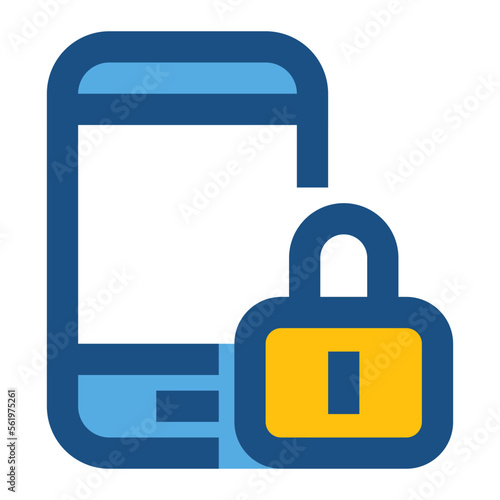 mobile Password two tone icon