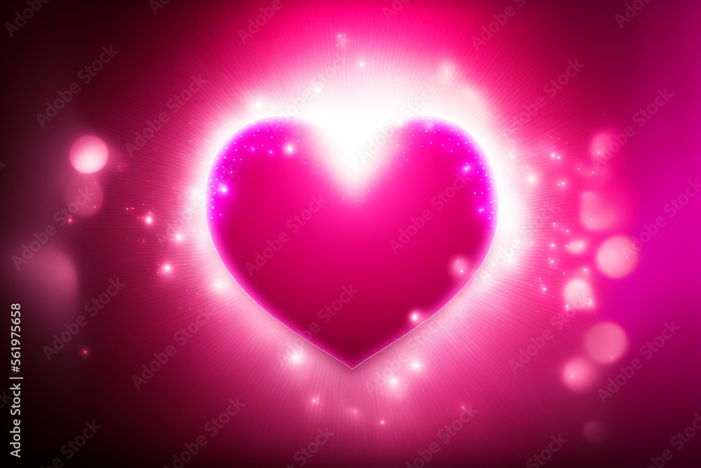 Valentine's day background with hearts. Generative Ai. Valentine's day background with hearts. Generative Ai.