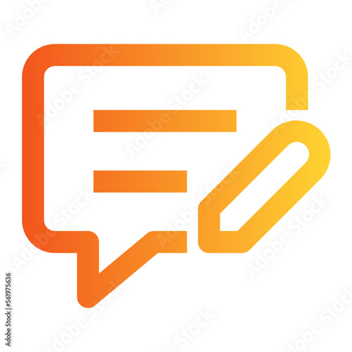 Comment gradient icon